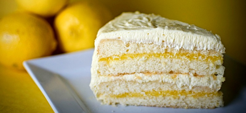 Lemon and Vanilla Curd Cake